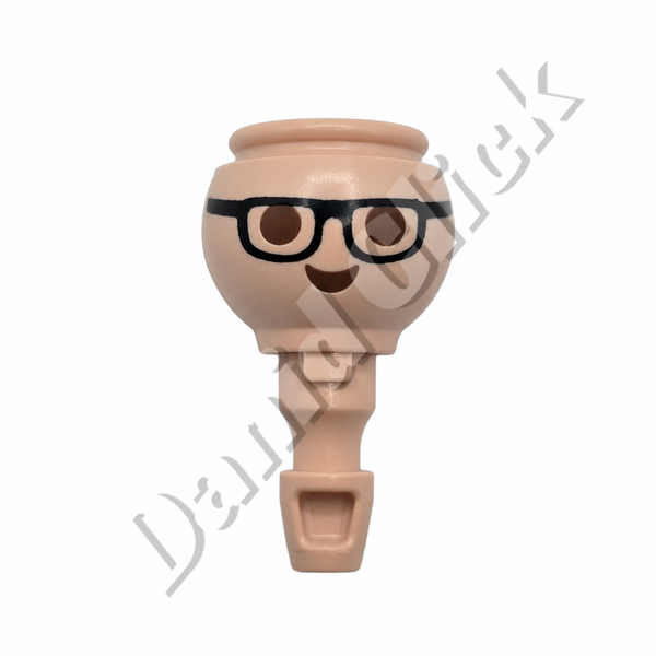 Cabeza con Gafas Negras
