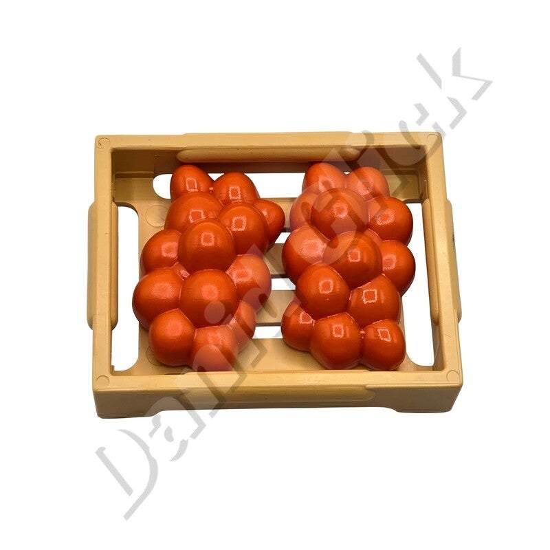 Caja con melocotones