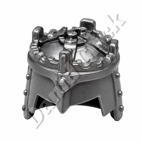 Casco Medieval Abierto Gris