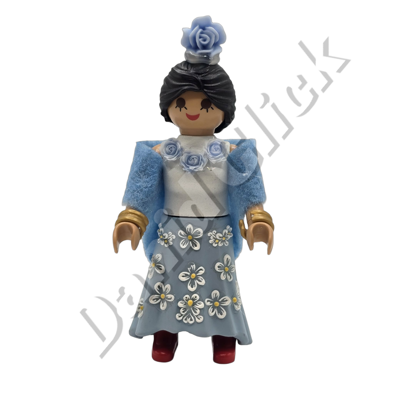 Frida Kahlo Vestido Azul Celeste