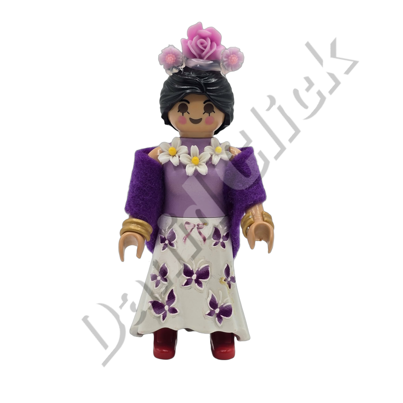 Frida Kahlo Vestido Blanco Mariposas