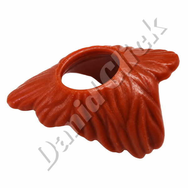 Cuello de Piel Marrón Rojizo