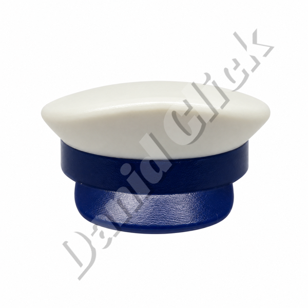 Gorra de Capitán Blanca y Azul