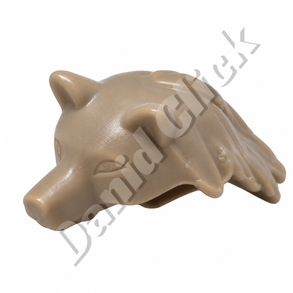 Gorro Cabeza de Lobo Beige