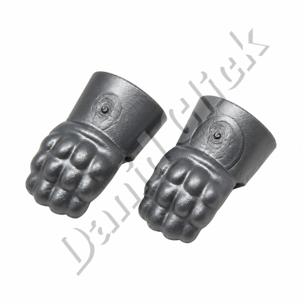 Guantes de Armadura Gris Plata
