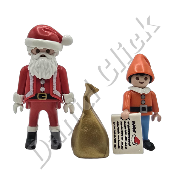 Papá Noel con Elfo