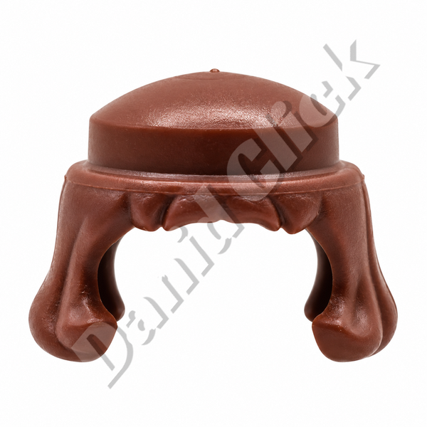 Peluca Media Melena Medieval Marrón