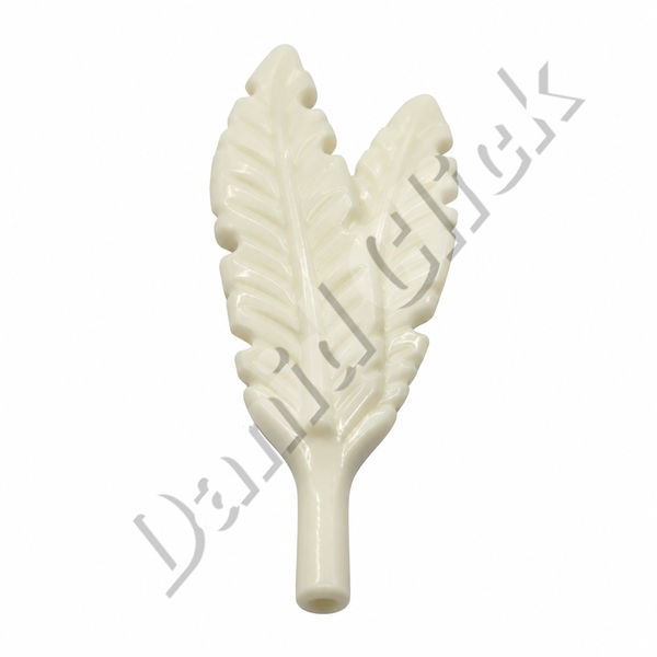 Pluma Doble Blanca