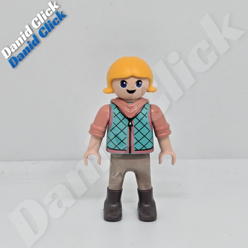 Playmobil Niña Chaqueta cuadros