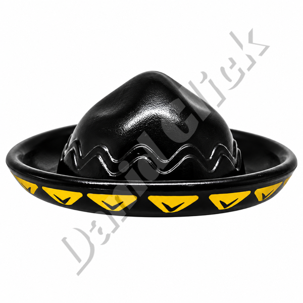 Sombrero Mexicano Negro Amarillo