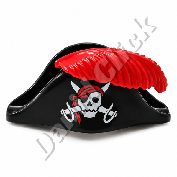 Sombrero Pirata Negro con Calavera