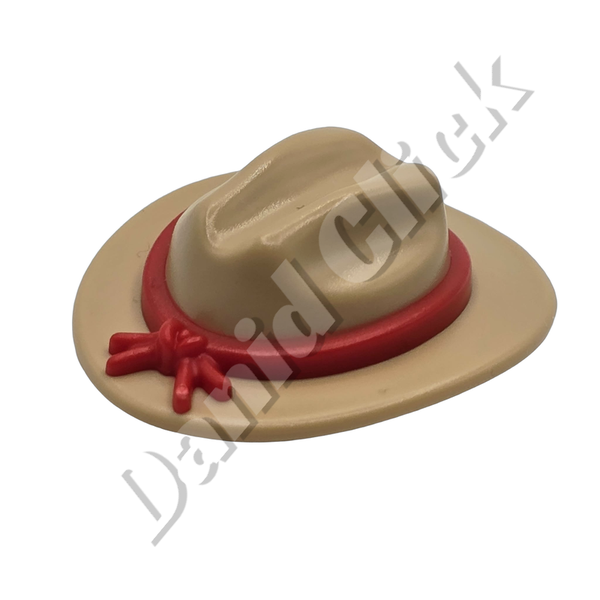 Sombrero Vaquero Beige Cinta Roja