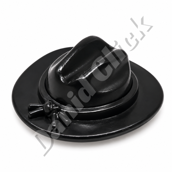 Sombrero Vaquero Negro con Lazo Negro