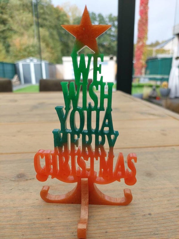 Kerstboompje met tekst