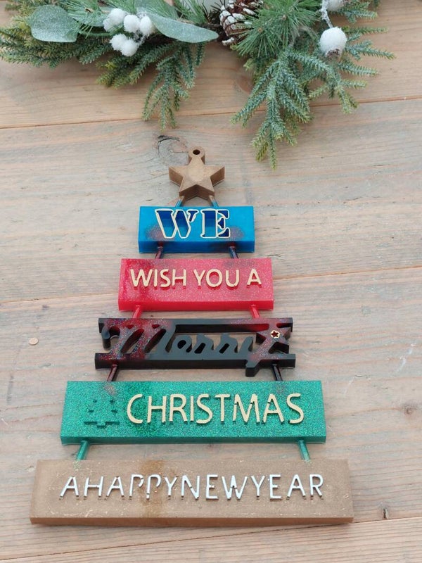 Decoratie 'We wish you a...'