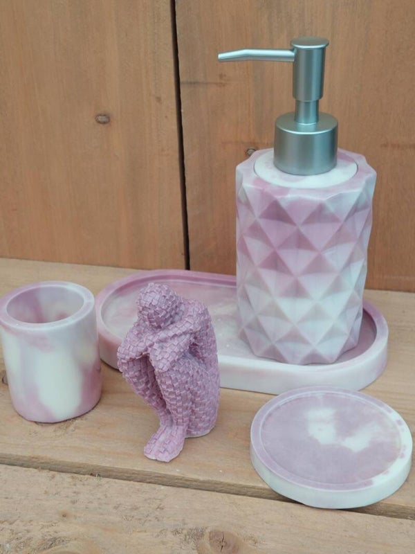 Zeepset L Terracotta Pink