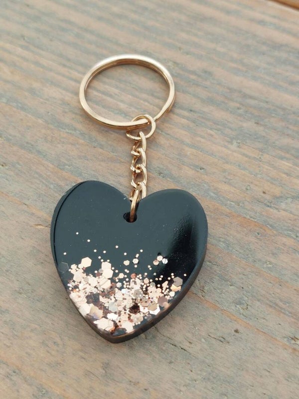 Zwart met goudglitter