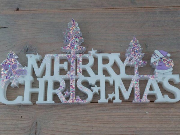 Letterdecoratie 'Merry Christmas'
