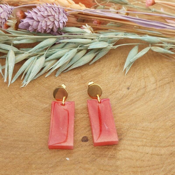 Rechthoekige oorstekertjes S