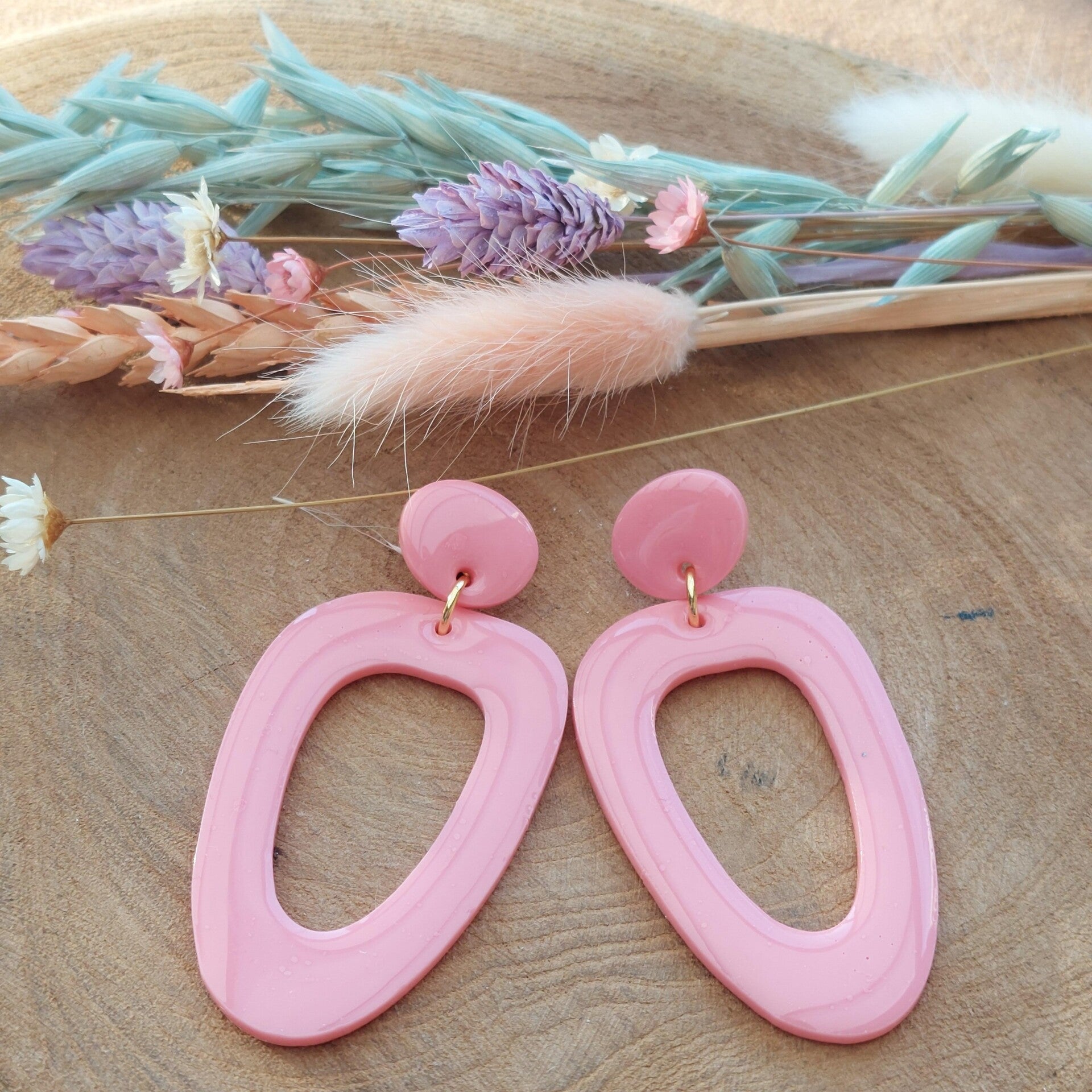 Oorstekers ARTIE Spaans roze