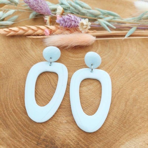 Oorstekers ARTIE lichtblauw