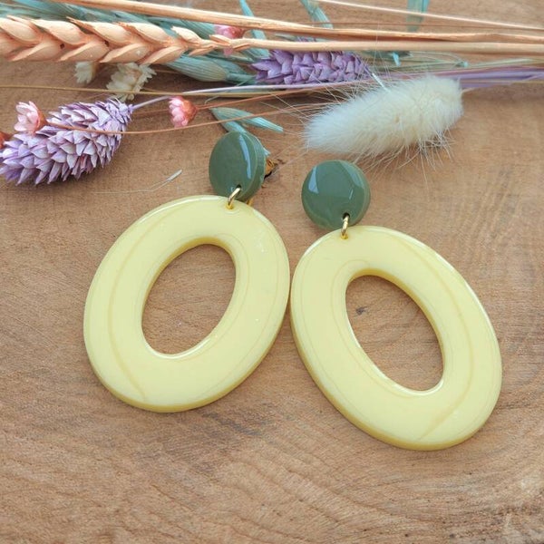 Oorstekers NOVA II Kaki/Butter