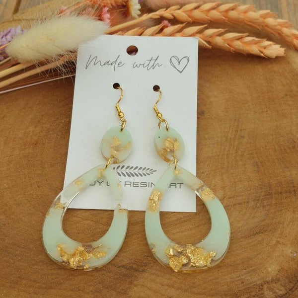 Oorhangers SOLI Golden Mint