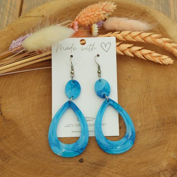 Oorhangers SOLI Blue Marble