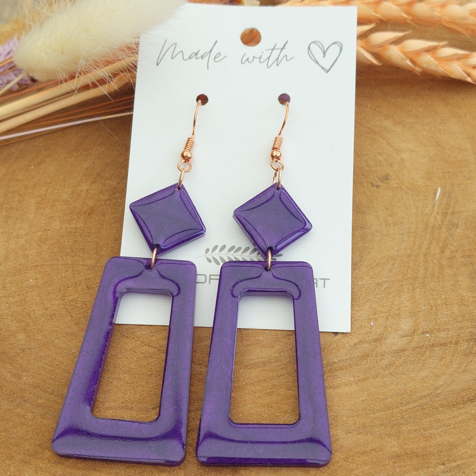 Oorhangers PIXIE Deep Purple