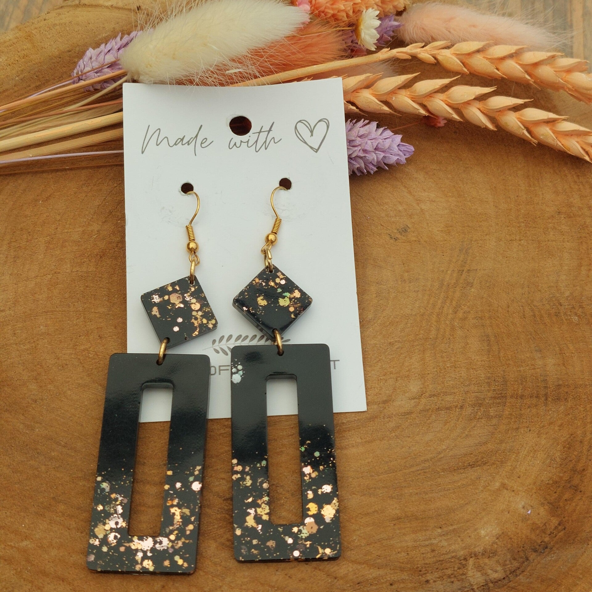 Oorhangers LOUX Black Gold