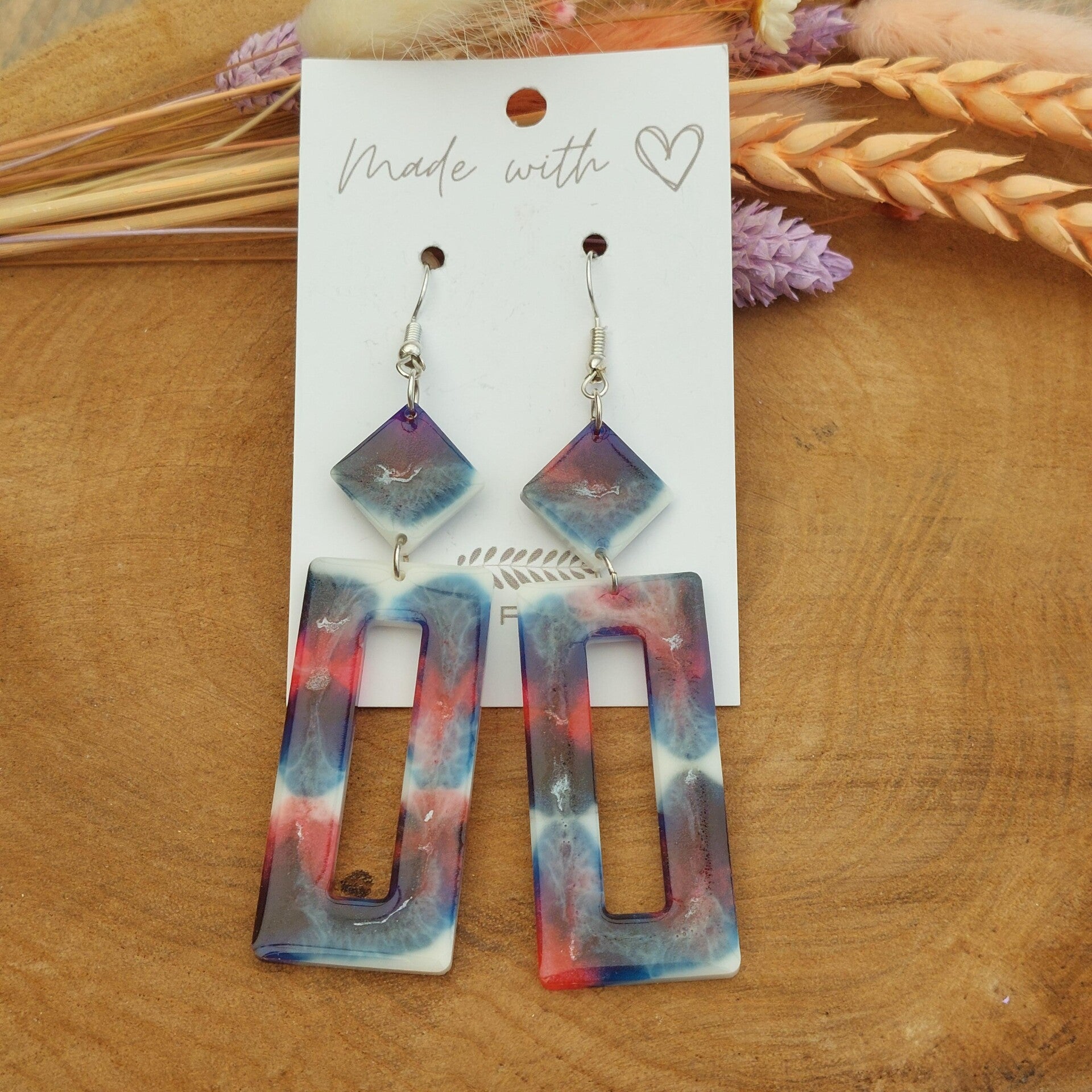 Oorhangers LOUX Purple Ink