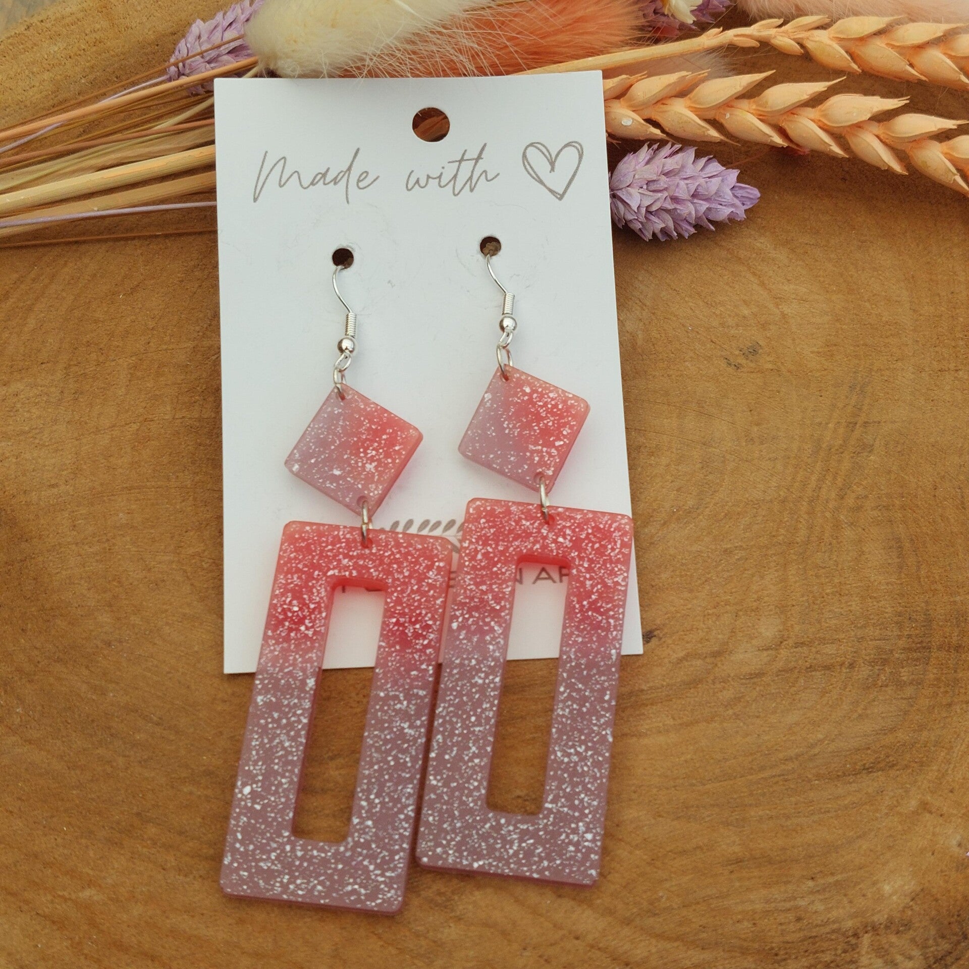 Oorhangers LOUX Paars en Magenta