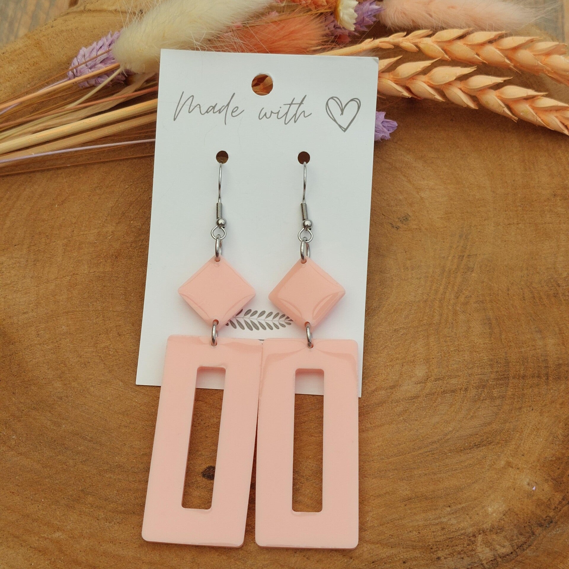 Oorhangers LOUX Baby Pink