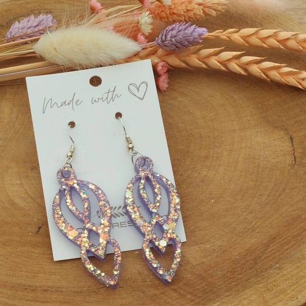 Oorhangers NIVA Purple Fairy