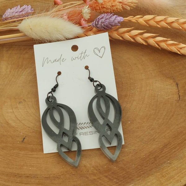 Oorhangers NIVA Black Marble