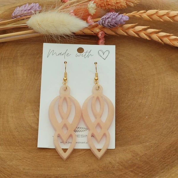 Oorhangers NIVA Poederroze