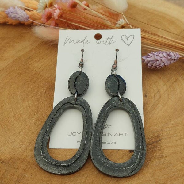 Oorhangers MAE Silvery Black