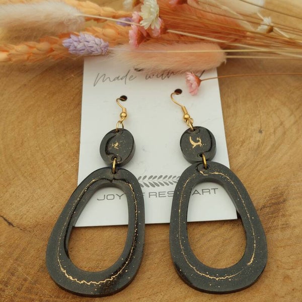 Oorhangers MAE Goldy Black
