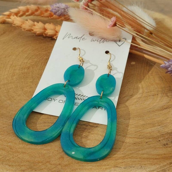 Oorhangers MAE Green & Blue