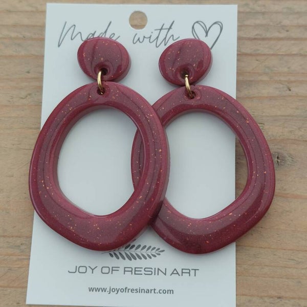 Oorstekers JOY Wijnrood