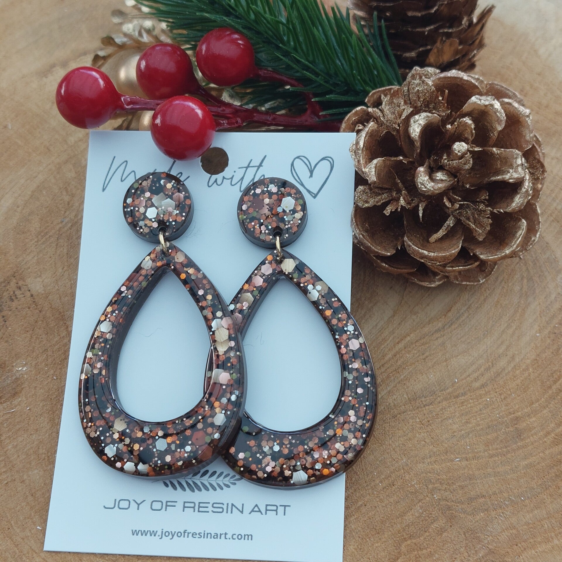 Oorstekers SOLI Espresso Elegance