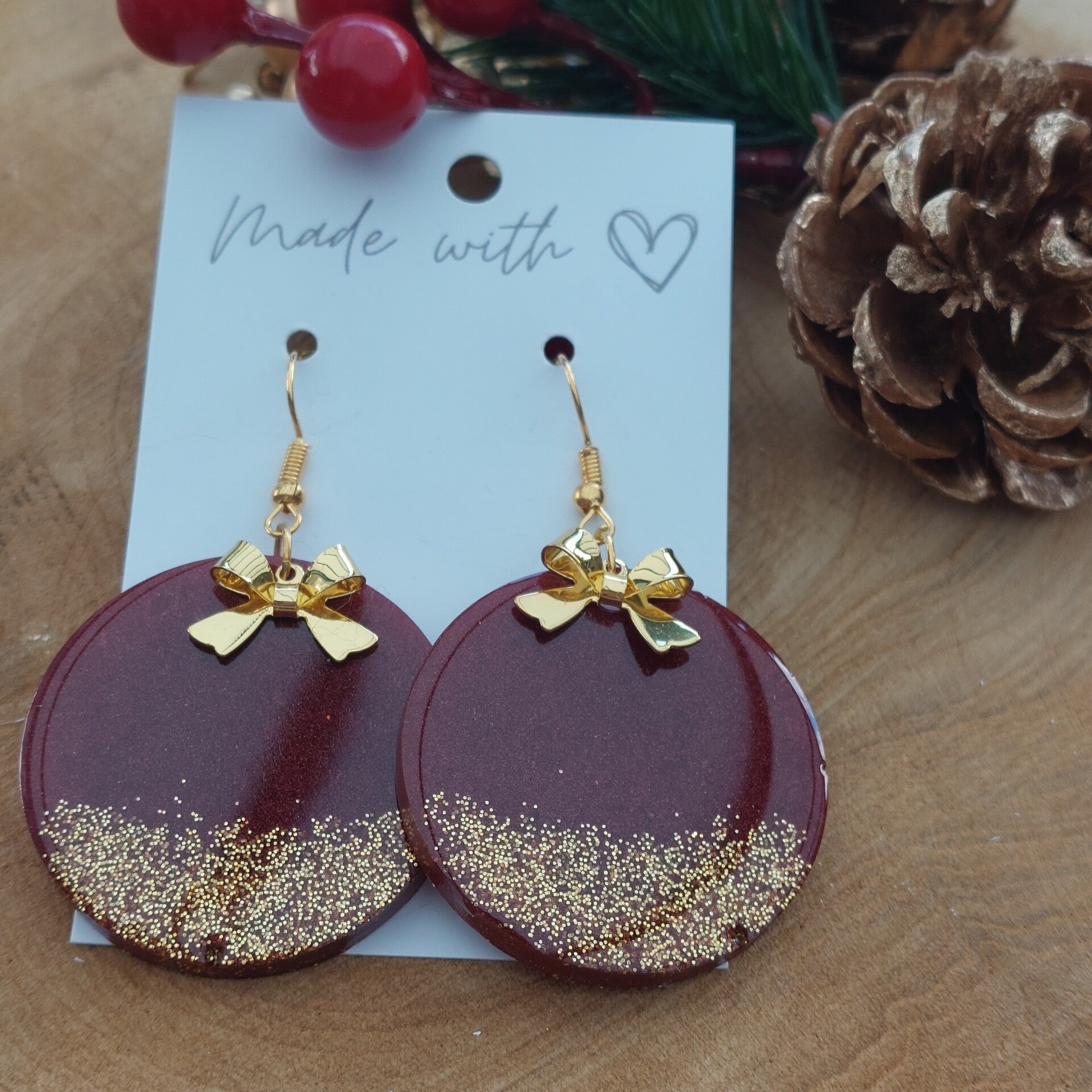 Oorhangers DIDI L Christmas Wine