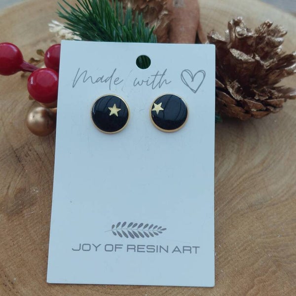 Oorstekers DOTTI Gold Christmas Star