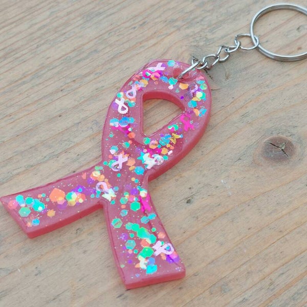 Pink Ribbon sleutelhanger