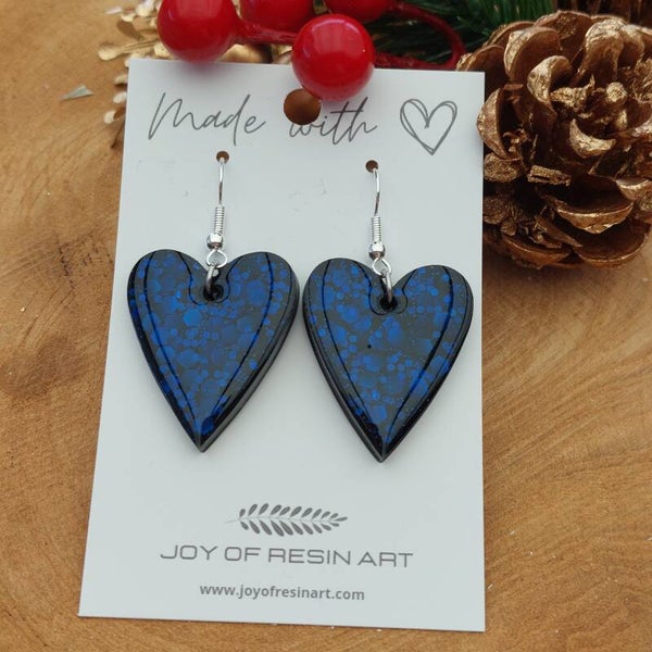 Oorhangers LULU BOLD Midnight Sapphire