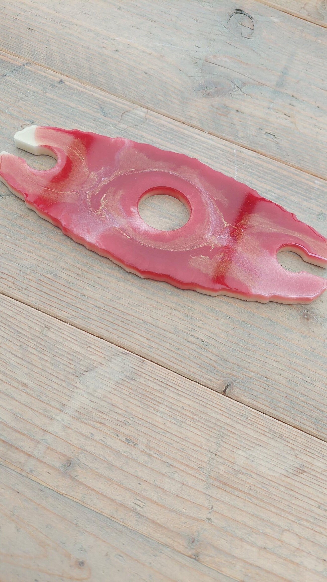 Wijnbutler goud/rood/creme