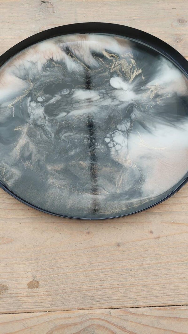 Dienbad 33cm zwart/nudetinten