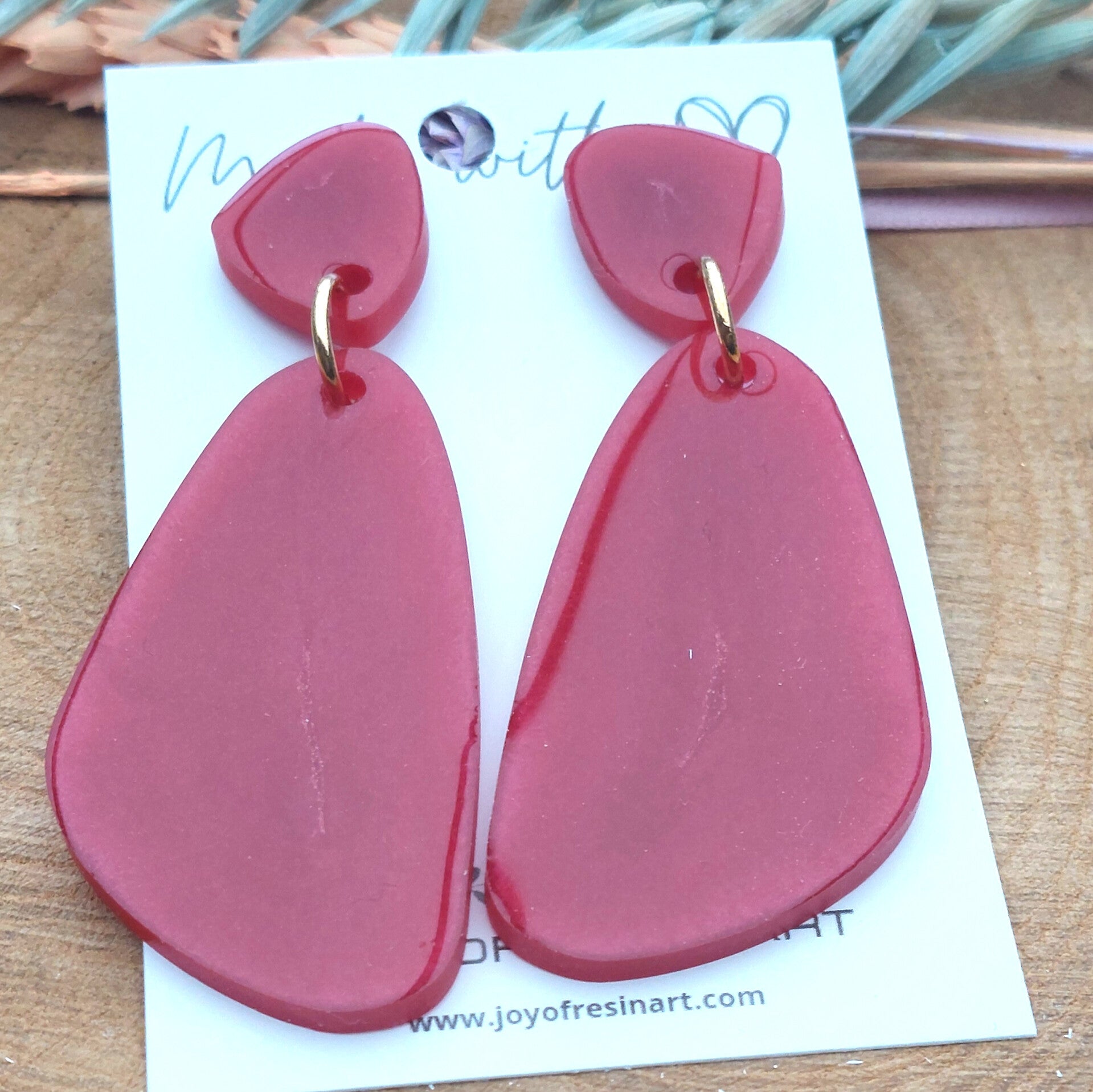 Oorstekers ONA Poppy Red