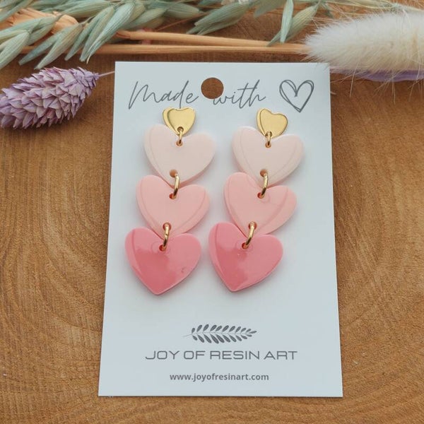 Oorstekers LULU Trio S Shades of Pink