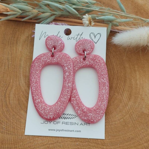 Oorstekers ARTIE Pink Glitter